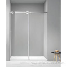 frameless in line sliding door